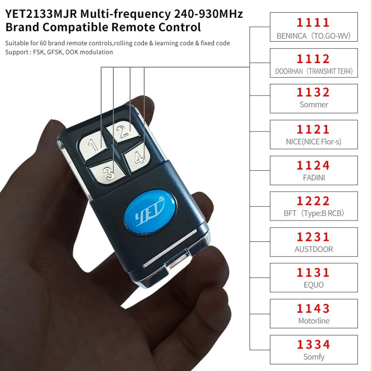 rolling code remotes